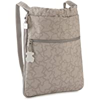 Tous Caine Kaos N- Bolso Mochila para Mujer- Gris (Piedra 295810276)- 33x38x6 cm (W x H x L)